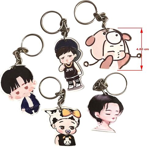 pack 5 keychains jimin bts chymmi jimin btsarmy in Saudi Arabia