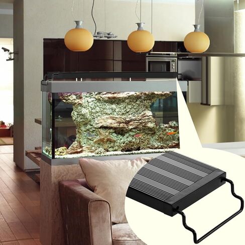 VEVOR Aquarium Light، 14W ضوء خزان الأسماك كامل الطيف مع 5 مستويات سطوع قابل للتعديل، مؤقت قابل للتعديل وذاكرة إيقاف التشغيل، مع أقواس ABS Shell قابلة للتمديد لخزان أسماك المياه العذبة مقاس 18 بوصة - 24 بوصة in Saudi Arabia