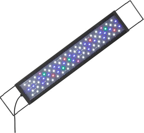 VEVOR Aquarium Light، 14W ضوء خزان الأسماك كامل الطيف مع 5 مستويات سطوع قابل للتعديل، مؤقت قابل للتعديل وذاكرة إيقاف التشغيل، مع أقواس ABS Shell قابلة للتمديد لخزان أسماك المياه العذبة مقاس 18 بوصة - 24 بوصة in Saudi Arabia