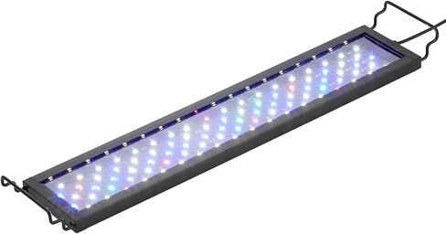 VEVOR Aquarium Light، 14W ضوء خزان الأسماك كامل الطيف مع 5 مستويات سطوع قابل للتعديل، مؤقت قابل للتعديل وذاكرة إيقاف التشغيل، مع أقواس ABS Shell قابلة للتمديد لخزان أسماك المياه العذبة مقاس 18 بوصة - 24 بوصة in Saudi Arabia