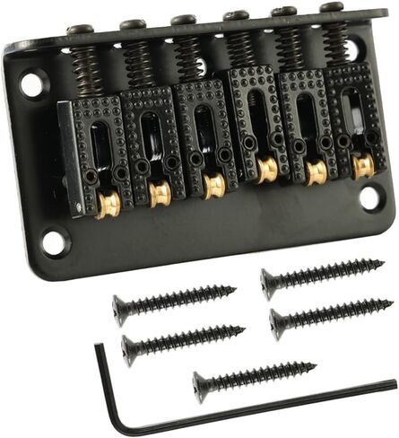 6-سلسلة 78 مللي متر الأسطوانة هاردتيل جسر الغيتار الكهربائي أنبوب خلفي تحميل علوي السرج الذيل الملحقات الأسود in Kuwait