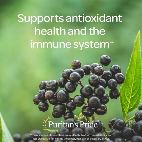 Puritan's Pride Elderberry Gummy with Vitamin C, D & Zinc, Supports The Immune System, 70 ct in Kuwait