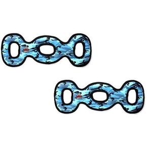 TUFFY- لعبة World's Tuffest Soft Dog - Tug O War -Squeakers - طبقات متعددة. مصنوعة متينة وقوية وصعبة. (الشد والرمي والجلب). يمكن غسلها في الغسالة وتطفو (3Way Tug Red Paw، عبوة كبيرة 2) in Kuwait