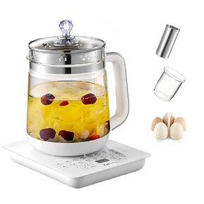 Electric Kettle, 1.8L Large Electric Health Pot with Tea Infuser & Stewing Cup, Egg Rack, 18-in-1 Multi-Function Electric Kettle for Soup, Herbal Tea,Smart Water Boiling- Adjustable Temp in Kuwait