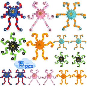 30 Pack Sensory Fidget Spinner Toys,Stress Relief Treasure Box Toys for Classroom Prizes,Pinata Easter Basket Goodie Bag Stuffers Birthday Gifts Party Favors for Kids Adults in Kuwait