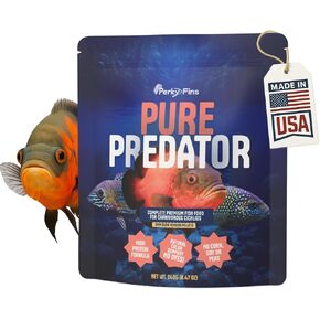 Pure Predator Cichlid Pellets | High Protein Cichlid Fish Food | Sinking Fish Food Pellets for Freshwater & Tropical Fish | Oscar & Large Cichlid Food | Aquarium Fish Food 3.5oz in Kuwait