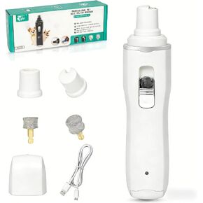 Tife Dog Nail Grinder,2 Speed Electric Rechargeable Dog Nail Trimmer,Quiet and Low-Vibration Pet Nail Grinder,Painless Dog&Cat Grooming Supplies for Large Medium Small Pets in Kuwait