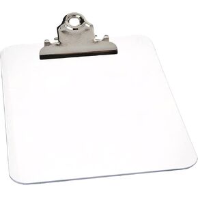Sparco 01858 Transparent Plastic Clipboard, Printed Ruler, 6-Inch x9-Inch , Clear in Saudi Arabia