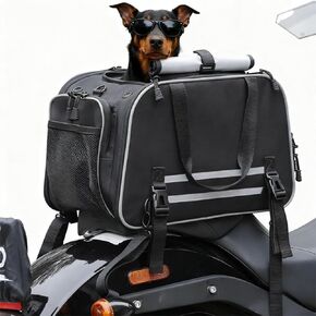Motorcycle Dog Carrier for MV Agusta Brutale 910 2005 Back Seat Vehicle-Mounted Pet Carrier Portable Travel Bag Cat Carrier Bag in Kuwait