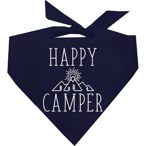 Happy Camping Dog Bandana | Summer | Outdoor Adventure | Travel (Hot Pink, OS 278) in Kuwait