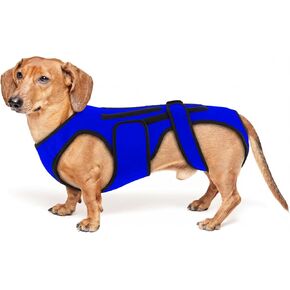 Back Brace for Dogs with Arthritis, IVDD Mobility Back Brace for Pet, Strong Dog Spine Stability Support, Breathable & Adjustable for Joint & Hip Support Senior or Less Mobile Dogs, Blue M in Kuwait