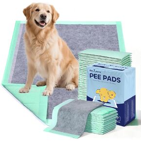 Pawtasy Charcoal Dog Pee Pads XXL, 50 Count,28" x 34" Extra Large Disposable Puppy Training Pads with Bamboo Charcoal Odor Control, 5-Layer Super Absorbent & Leak-Proof Pet Potty Pads for Dogs, Cats in Kuwait