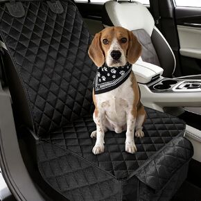 Dog Car Seat Cover for Rear Seat, Waterproof & Scratch-Proof Pet Seat Protector, Nonslip Car Seat Cover for Dogs, Universal Fit for Cars, Trucks & SUVs, Standard Size in Saudi Arabia