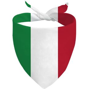 JXGZSO 1 Piece Italian Flag Italian Theme Dog Bandana Gift Italian Flag Pet Bandana (Italian Flag Dog) in Kuwait