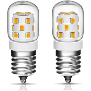 Akynite E17 LED لمبة عكس الضوء، 5W ميكروويف ضوء لمبة تحت غطاء محرك السيارة، 120V أبيض دافئ 3000K 400LM، 40W-60W استبدال لمبة الهالوجين لأكثر من موقد، ميكروويف، الأجهزة، غطاء محرك السيارة، ثلاجة، 2 حزمة in Kuwait