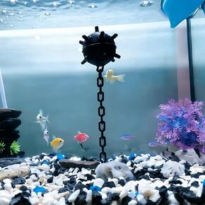 Floating Ornament with Suction Cup for Fish Tank, Decorative Item for Aquariums, Featuring an Underwater Torpedo Design Sea Mine in Kuwait