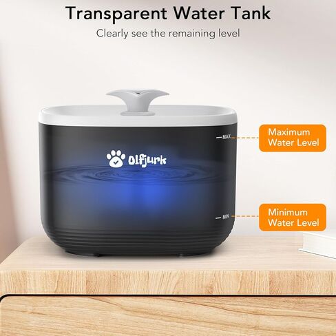 101.4oz/3L Automatic Pet Fountain Cat Water Fountain Dog Water Dispenser with Replacement Filters for Cats, Dogs, Multiple Pets in Kuwait