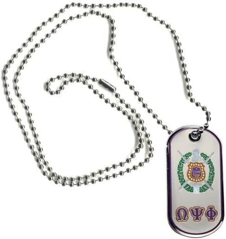 Omega Psi Phi Reversible Dog Tags in Kuwait