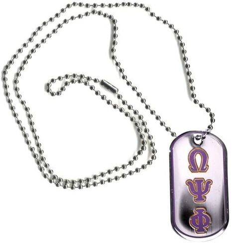 Omega Psi Phi Reversible Dog Tags in Kuwait