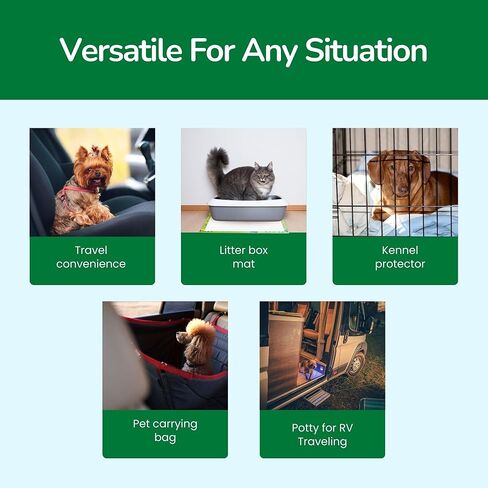 Pet N Pet، 50 قطعة من وسادات تبول الكلاب، وسادة كلب نباتية معتمدة بنسبة 48% من وزارة الزراعة الأمريكية، وسادات تدريب غير معطرة للجراء، وسادات تبول عالية الامتصاص ومقاومة للتسرب للكلاب in Kuwait