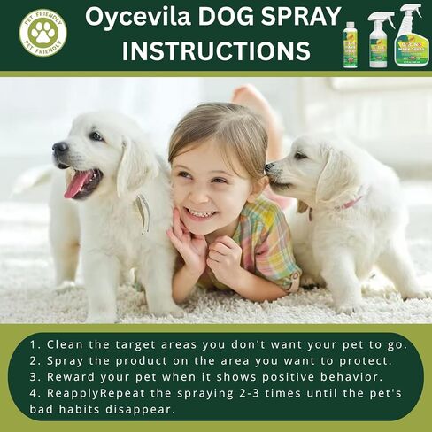 32.0 Fl Oz Pee Deterrent Spray for Dogs - Potty Training Solution - Prevents Indoor Marking- Not Here Pee Spray for Dogs Indoor & Outdoor - Pee No Marking Training Spray for Dogs in Kuwait
