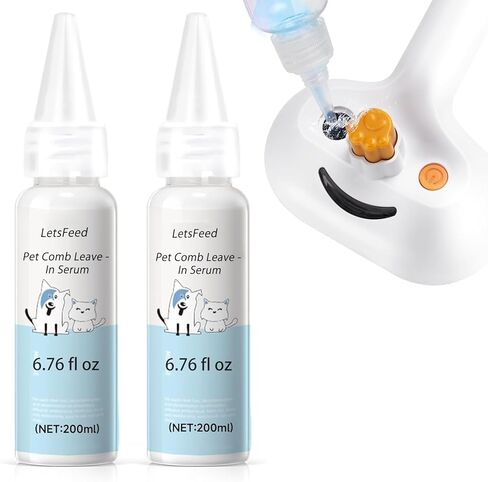 Pet Steam Brush for Dog & Cat - 3-in-1 Steam Grooming Brush for Shedding & Hair Removal - Self Cleaning Spray Comb with Mist for Long Haired Pets, Blue(waterless shampoo not include) in Kuwait