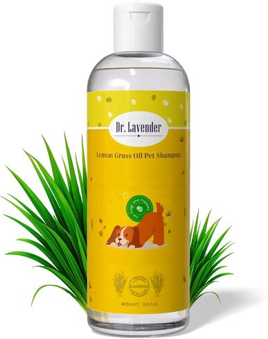 Organic Dog Shampoo for Sensitive Skin - Natural Lavender Oil Pet Wash for Itch Relief, Flea & Tick Defense - Calming & Hypoallergenic Puppy Grooming Supplies - Deodorizing Moisturizing (Lavender) in Kuwait