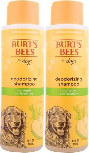 Burt's Bees for Pets Deodorizing Dog Shampoo with Witch Hazel, Lemongrass and Sage Scent, 95% Natural Origin, pH Balanced, No Sulfates or Parabens, for Smelly Dogs, 16 Fl Oz in Kuwait