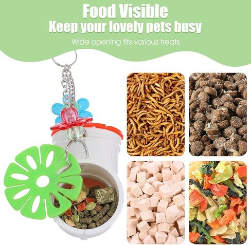Rat Enrichment Toys, Rat Foraging Toy with Healthy Slow Feeder Design, Funny Hanging Rats Cage Accessories to Reduce Boredom for Pet Mice Hamsters Parakeets, Easy-Clean in Kuwait