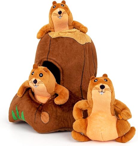 Hollypet Squeaky Dog Toy, Interactive Plush Hide and Seek Dog Toys for Small Medium Sized Dogs and Non-Aggressive Chewers, Puppy Teeth Clean Chew Toys, Turtles in Saudi Arabia