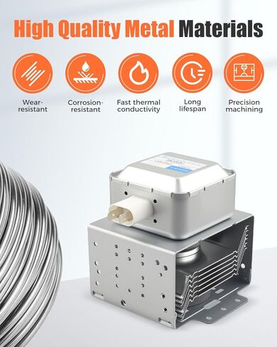 استبدال WB27X41826 Microwave Magnetron 2M392J مناسب لأفران الميكروويف GE Toshiba Midea - يستبدل WB27X11191، 5304513456، 2M319J - جزء إصلاح أنبوب Magnetron in Kuwait