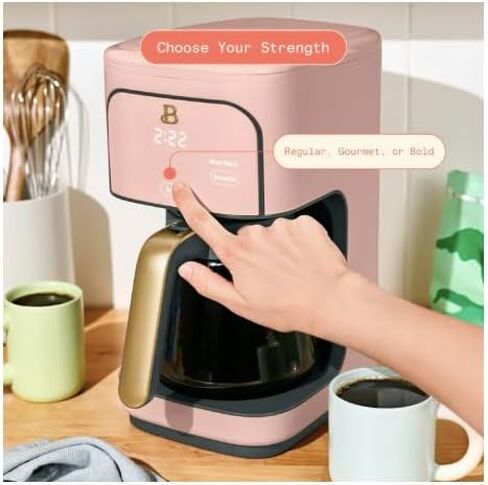Beautiful 12-Cup Programmable Drip Coffee Maker by Drew Barrymore (Rose Pink) in Kuwait