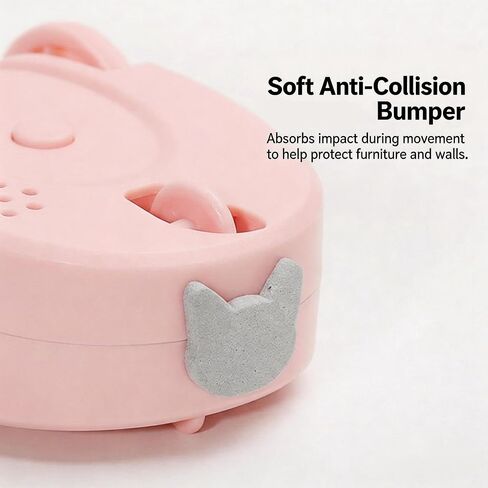 AHZGBL Interactive Cat Mouse Toy with Random 360° Movement, Dual-Side Self Play Cat Toy with Sound & Feather, Smart Sleep & Touch Activate, Automatic Cat Toy for Indoor Cats & Kittens, Pink(Pack of 2) in Saudi Arabia