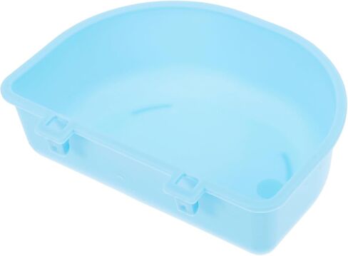 HOMSFOU Hanging Pet Bowl Plastic Dog Food Holder Blue Small Cat and Puppy Feeding Dish for Travel and Kennel Use in Kuwait