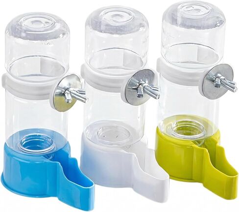 Automatic Bird Water Dispenser, Gravity Water Bowl & Bird Cage Feeder, Easy to Clean & Fits Most Cages – Bebederos para Pajaritos for Parakeet Cockatiel Budgie in Kuwait