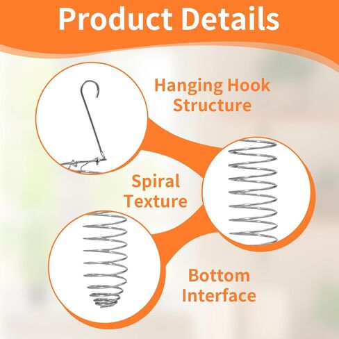 3Pcs Stainless Steel Bird Food Holder Set - Hanging Foraging Basket Cage Accessories, Metal Fruit & Vegetable Feeder for Parrot, Macaw, Cockatoo, Parakeet & Large Birds Cage Toys Gifts in Kuwait