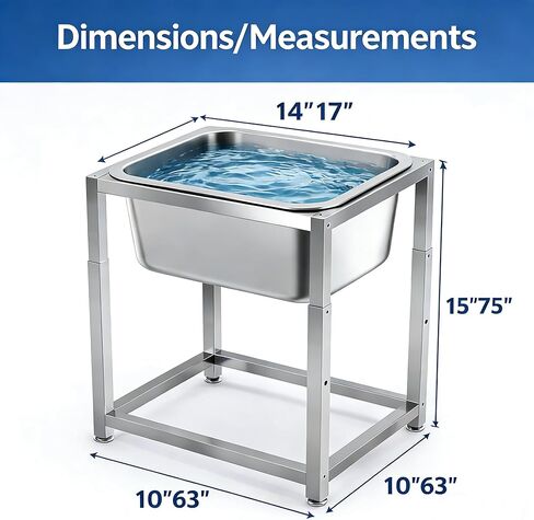 Elevated Dog Bowl Large Breed, 3 Gallons Stainless Steel Dog Bowls with Height Adjustable Raised Metal Stand 11.81'' - 15.75'' for Medium, Large Dogs and Gaint in Kuwait
