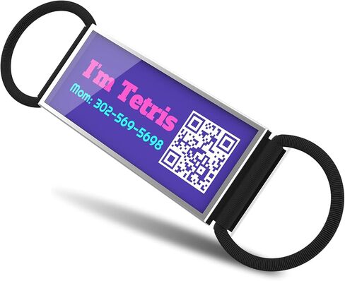 QR Code Slide-On Dog Tag, Personalized Name ID Tag for Pets, Custom Silent & Noiseless Dog Tag – Free Online Profile & Scan QR for Instant Location Alerts via Email in Kuwait