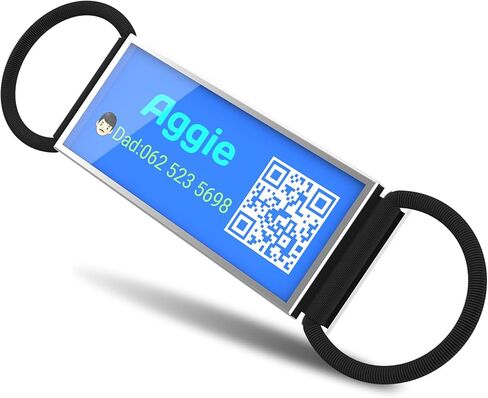 QR Code Slide-On Dog Tag, Personalized Name ID Tag for Pets, Custom Silent & Noiseless Dog Tag – Free Online Profile & Scan QR for Instant Location Alerts via Email in Kuwait
