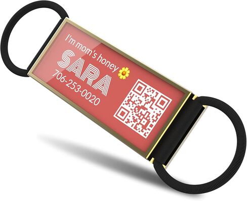 QR Code Slide-On Dog Tag, Personalized Name ID Tag for Pets, Custom Silent & Noiseless Dog Tag – Free Online Profile & Scan QR for Instant Location Alerts via Email in Kuwait
