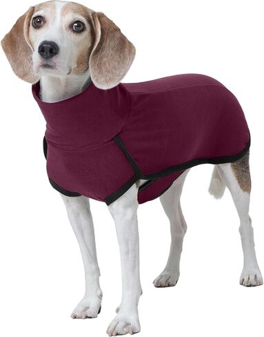ROZKITCH Dog Winter Coat Soft Pullover Pajamas, Pet Windproof Warm Cold Weather Jacket Vest Cozy Jumpsuit Apparel Outfit Clothes for Small Medium Large Giant Walking Hiking Travel Orange 2XL in Kuwait