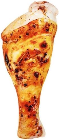 Chicken Leg, Plush Dog Toys - Squeaky, Soft Chew Toys for Small, Medium, Large Dogs; Perfect for Boredom Relieving in Kuwait