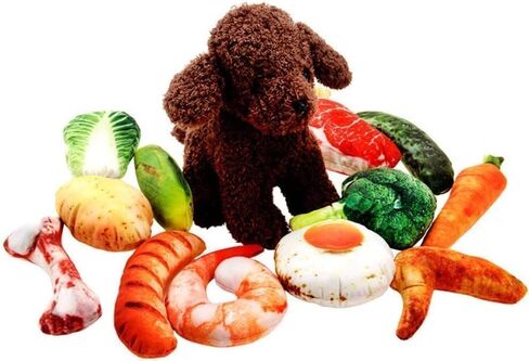 Chicken Leg, Plush Dog Toys - Squeaky, Soft Chew Toys for Small, Medium, Large Dogs; Perfect for Boredom Relieving in Kuwait