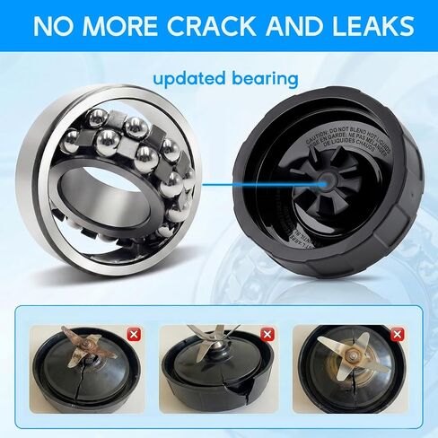 7 Fins Extractor Blade Assembly Compatible with Ninja Blender, 4 in Blender Blade Replacement for BN401 BN751 BN801 BL480 BL482 BL642 BL682 NN102 BL2012, with Hook Brush Rubber Gasket in Kuwait