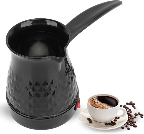 Electric Turkish Coffee Maker, 600ml Turkish Coffee Machine, 600W Anti Scald Tea Maker, 110V Portable Cafe Machine with Removable Handle for Home Heat Milk, Tea, US Plug in Kuwait