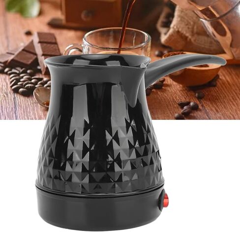 Electric Turkish Coffee Maker, 600ml Turkish Coffee Machine, 600W Anti Scald Tea Maker, 110V Portable Cafe Machine with Removable Handle for Home Heat Milk, Tea, US Plug in Kuwait