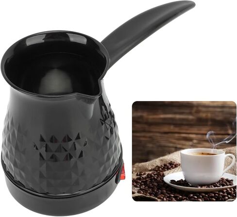 Electric Turkish Coffee Maker, 600ml Turkish Coffee Machine, 600W Anti Scald Tea Maker, 110V Portable Cafe Machine with Removable Handle for Home Heat Milk, Tea, US Plug in Kuwait
