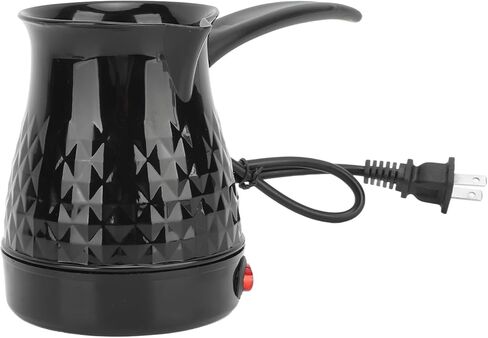 Electric Turkish Coffee Maker, 600ml Turkish Coffee Machine, 600W Anti Scald Tea Maker, 110V Portable Cafe Machine with Removable Handle for Home Heat Milk, Tea, US Plug in Kuwait