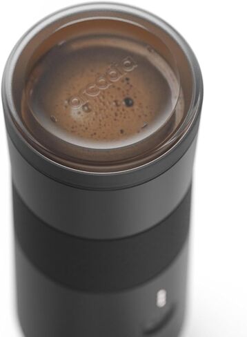 ماكينة صنع القهوة التركية المحمولة القابلة لإعادة الشحن من أركاديا جو - تعمل بمنفذ USB-C، مدمجة ولاسلكية، مثالية للاستخدام في الهواء الطلق، والسفر، والتخييم، وتخمير المكتب والمنزل (أسود ليلي) in Kuwait