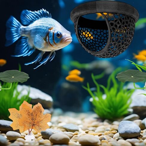 Betta Hammock, Betta Fish Tank Accessories, 6 Pcs Set Aquarium Floating Decor with Tunnel, Betta Fish Hammock and Resting Spots, Betta Floating Hide for Small Fish in Kuwait